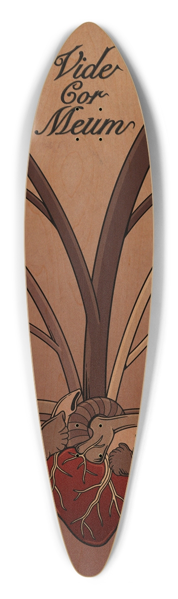 Vide Cor Meum Pintail Longboard