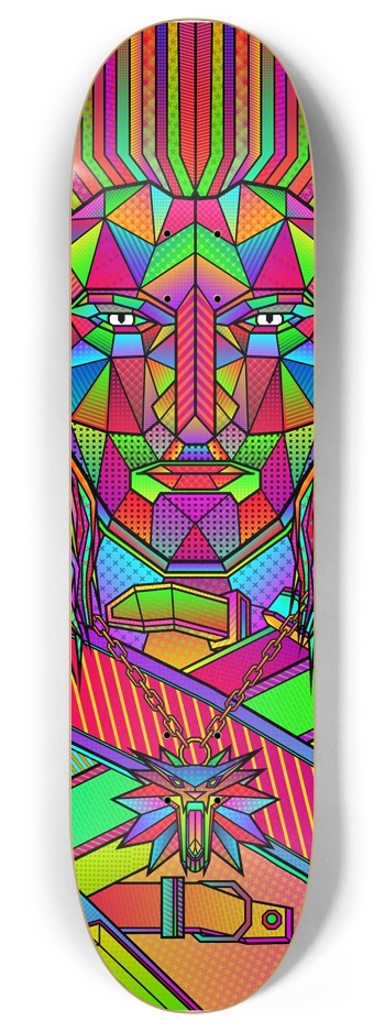 Geralt of Rivia / The Witcher 8 Inch Skateboard Deck