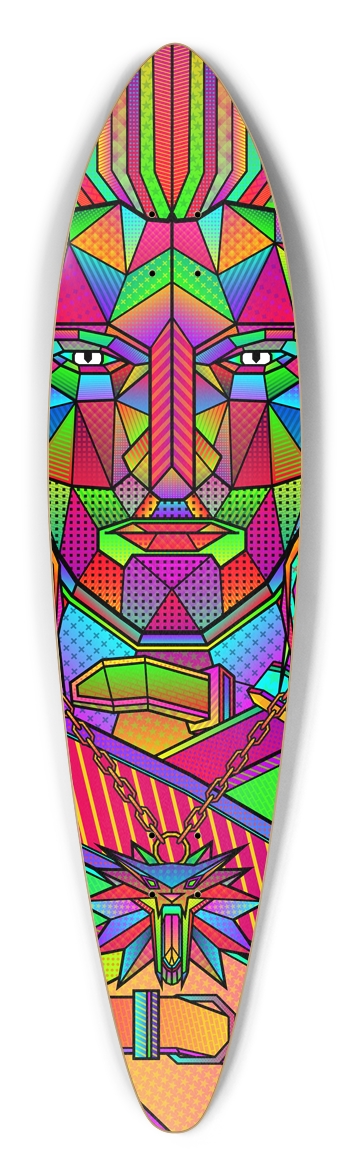 Geralt of Rivia / The Witcher Pintail Longboard