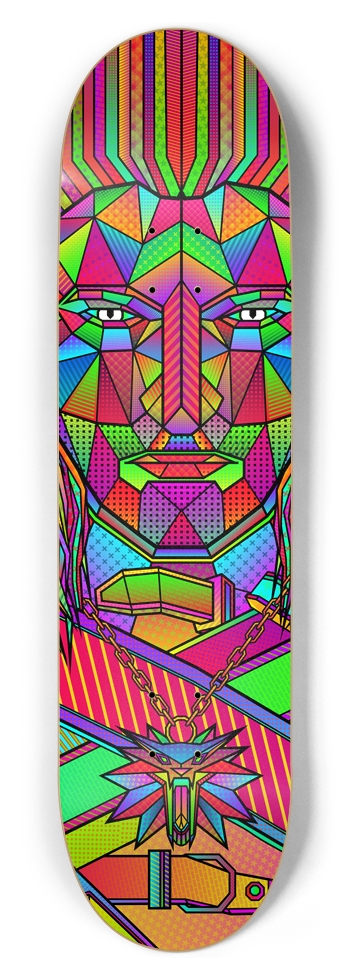 Geralt of Rivia / The Witcher 8-1/2 Skateboard Deck