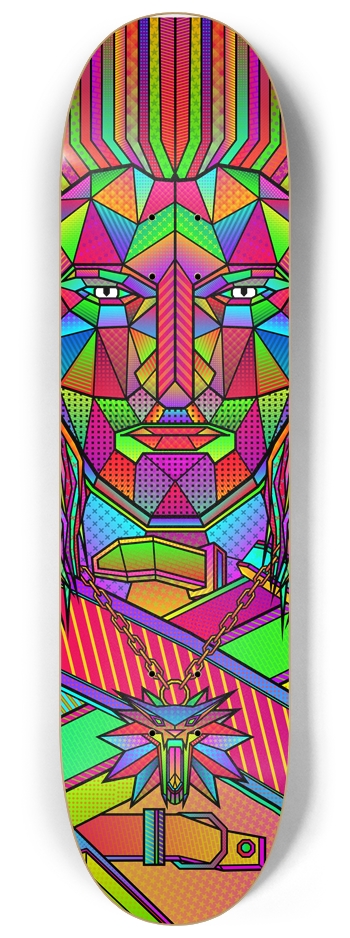 Geralt of Rivia / The Witcher 8-1/4 Skateboard Deck