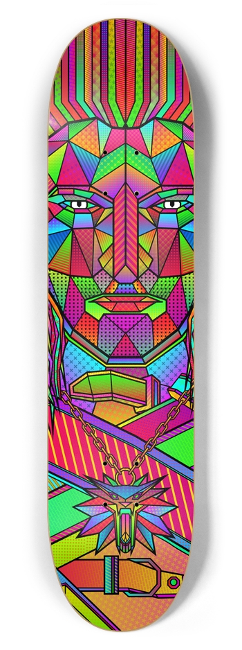 Geralt of Rivia / The Witcher 7-5/8 Skateboard Deck