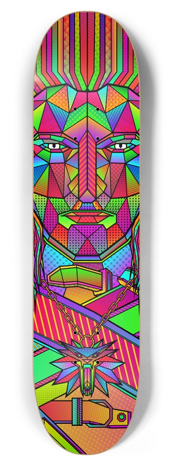 Geralt of Rivia / The Witcher 7-7/8 Skateboard Deck
