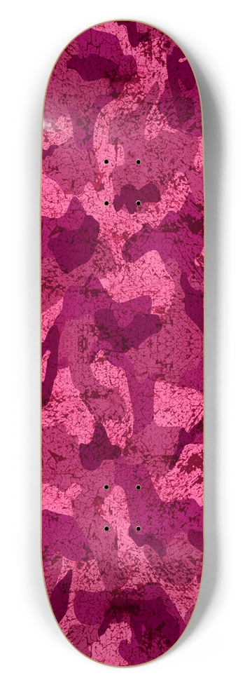 QuietYell Camo 05, Pink 8-1/2 Skateboard Deck