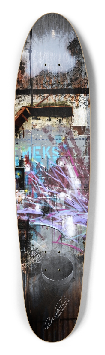 Natural Industrial Longboard Shape