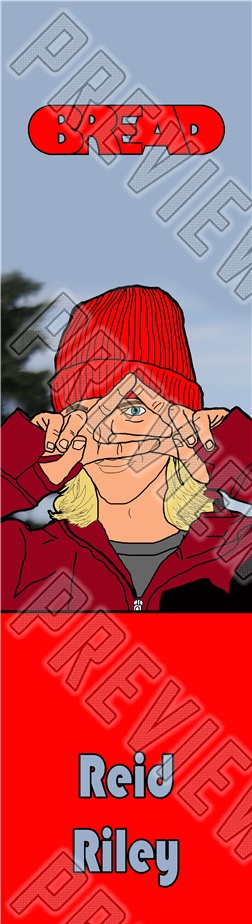 Reid Riley "Portrait" Deck 8-1/4 Skateboard Deck