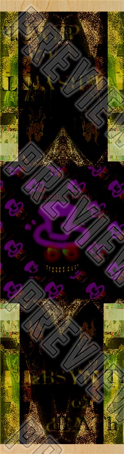 aBSYNTh of dEATh 'Topsy' Skateboard 7-3/4 Skateboard Deck