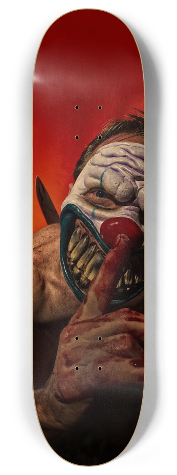 Happy The Carnivorous Clown 8 Inch Skateboard Deck
