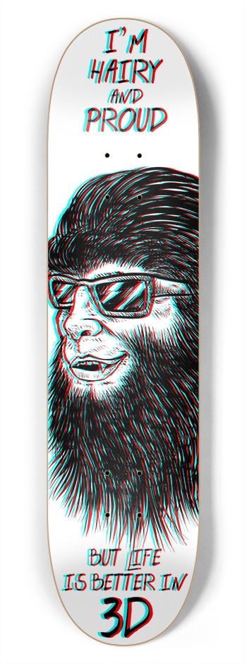 Life in 3D 7-3/4 Skateboard Deck