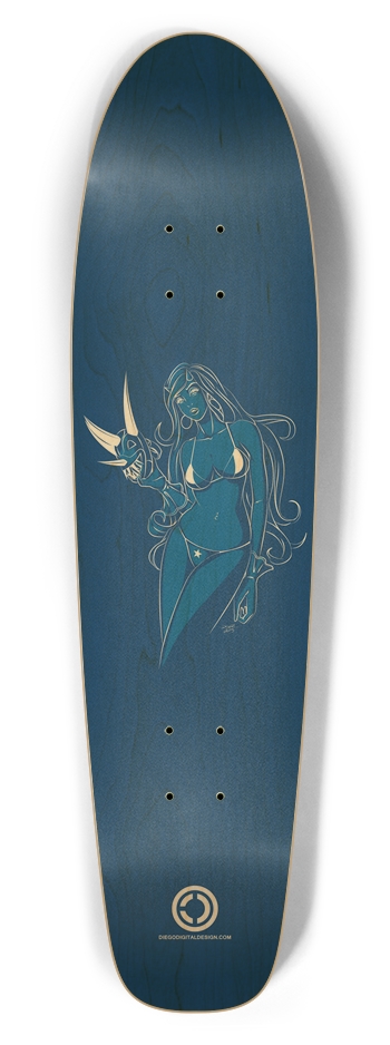 Unmasked Bikini Babe Bottle Tail Blue