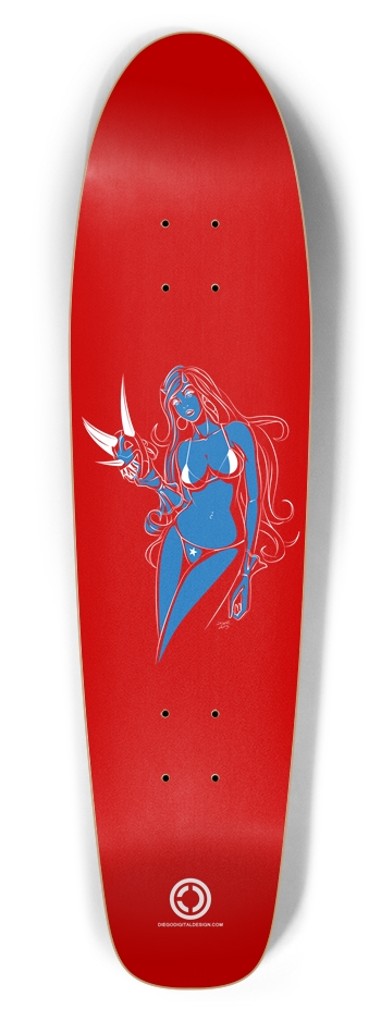 Unmasked Bikini Babe Bottle Tail Red