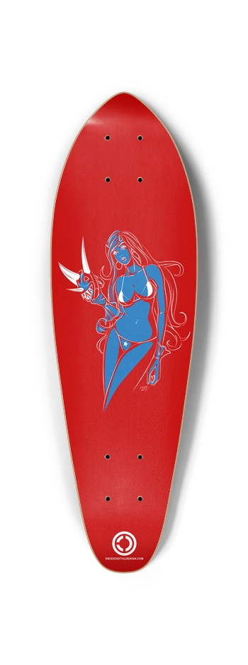 Unmasked Bikini Babe Mini Cruiser