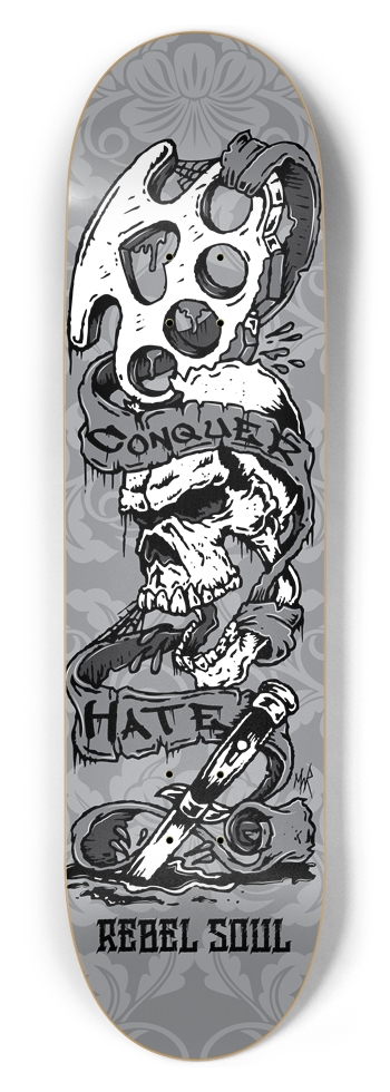 Conquer Hate 8-1/2 Skateboard Deck