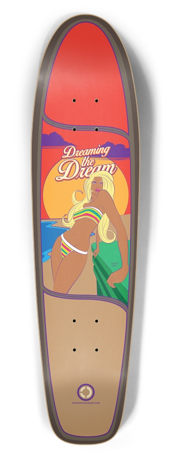 Bikini Babe Bottle Shaped Board Bottle Tail