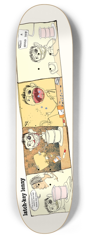 Latchkey Lenny 8 Inch Skateboard Deck