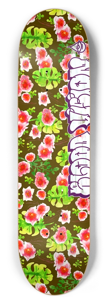 Blood Vision Flower Garden 8-1/2 Skateboard Deck