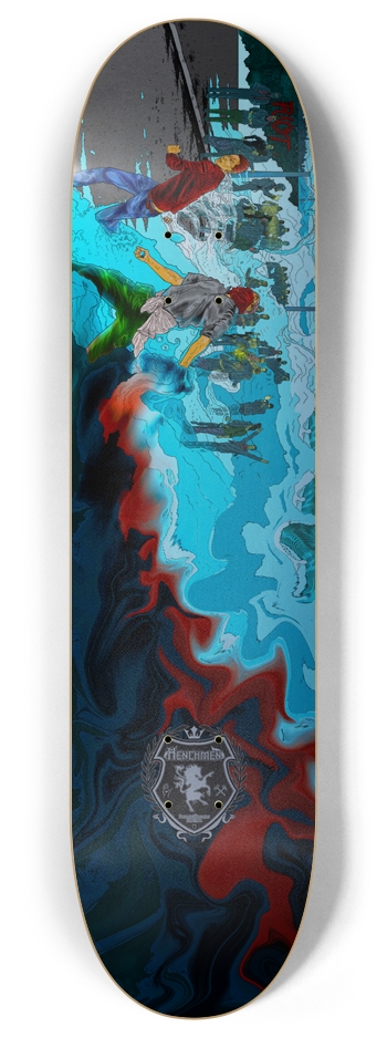 Riot Henchmen Skateboard - 8" 8 Inch Skateboard Deck