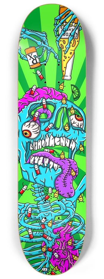 Uppers & Downers 8-1/4 Skateboard Deck