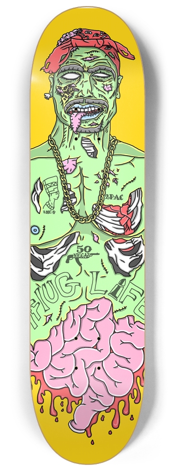 Zombie 2Pac 8-1/4 Skateboard Deck