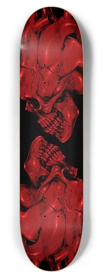 Skull of Heart 7-7/8 Skateboard Deck