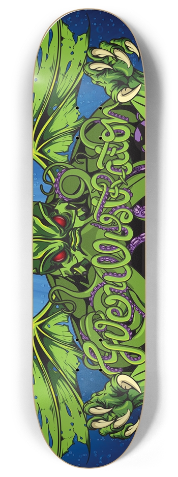 Guerillustrator x Cthulhu 8 Inch Skateboard Deck