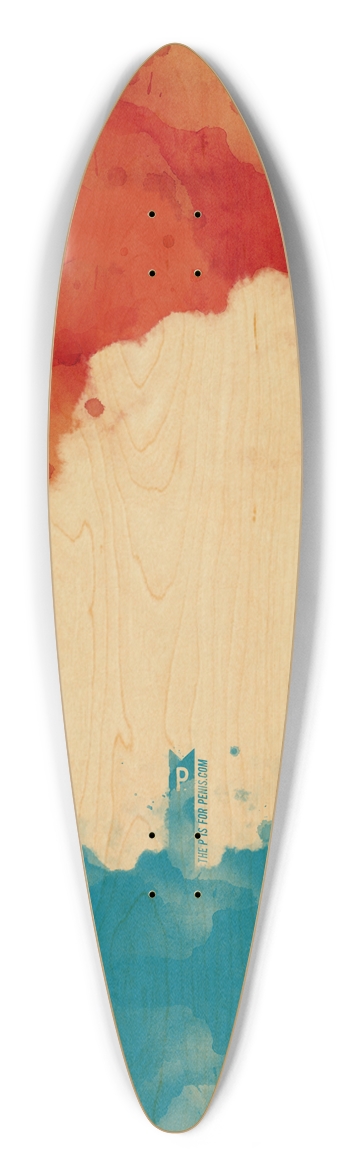 Melted Bomb Pop Longboard Pintail Longboard