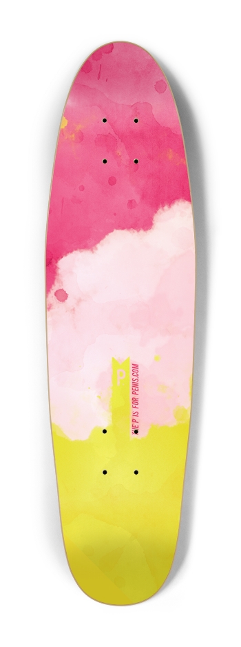 Melted Bomb Pop Yellow/Pink Cruiser Shape