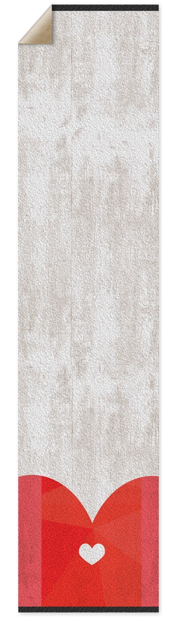 Weathered Wood + Heart Griptape Griptape for Longboards