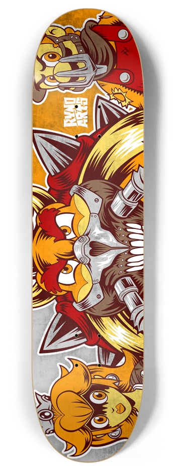 MAD MARIO: FURY KART 8 Inch Skateboard Deck
