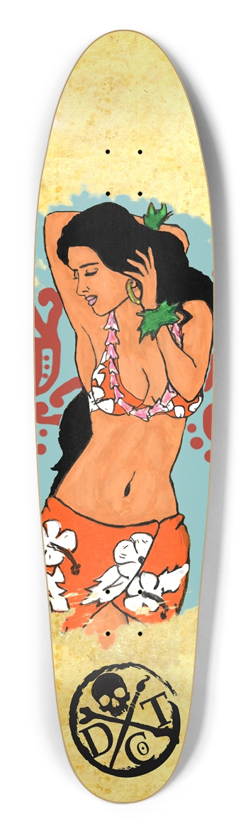 Hua Girl Custom Longboard Longboard Shape