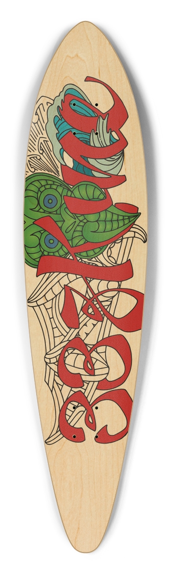 33zKine Pintail Longboard