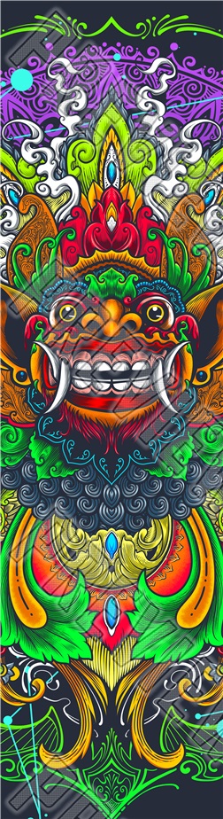 Barong Bali 7-3/4 Skateboard Deck 