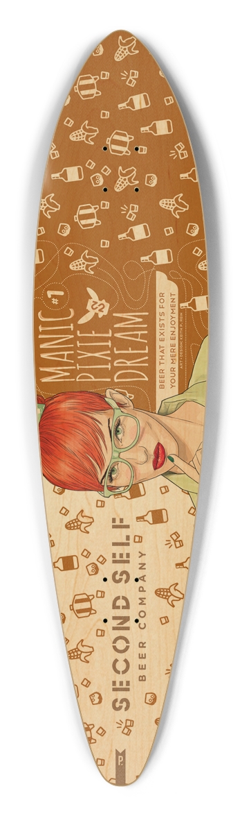 Manic Pixie Dream #1 - Bourbon Pintail Longboard