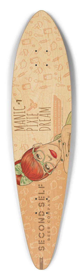 Manic Pixie Dream #1 - Oat Pintail Longboard