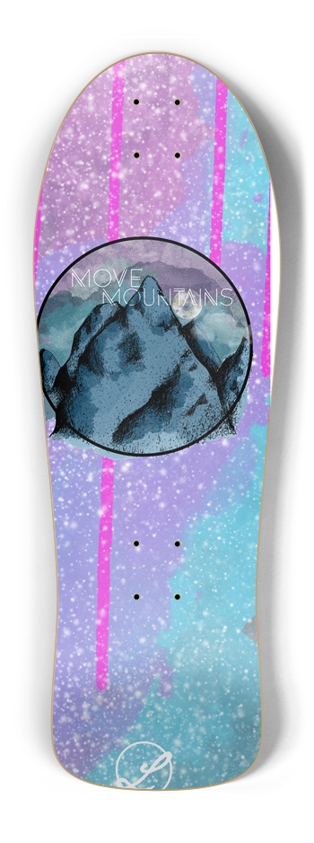 Move Mountains Old Skool Skateboard Old School Shape
