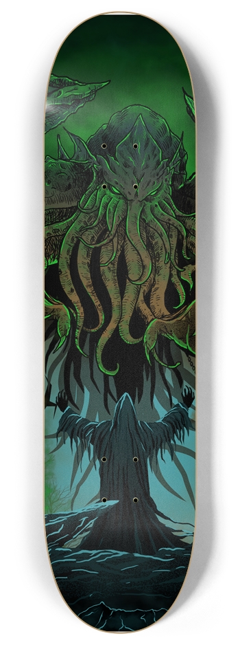 Praise Cthulhu 8 Inch Skateboard Deck