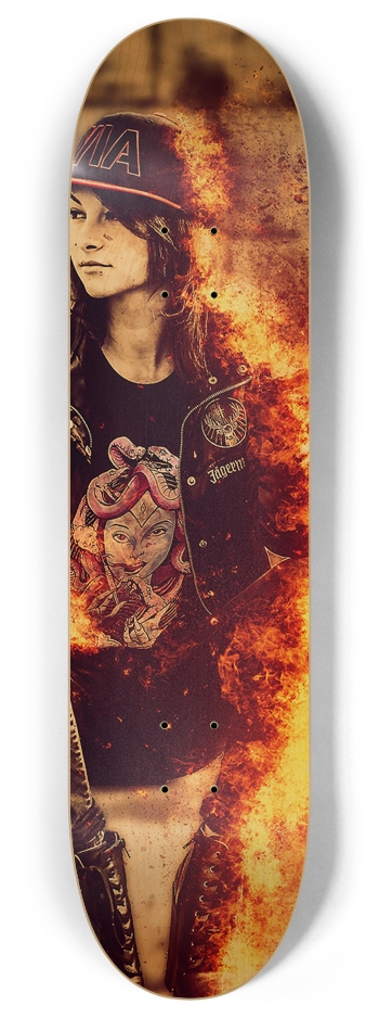 On Fire 8 Inch Skateboard Deck