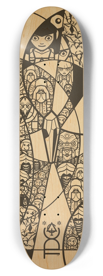 dp_tdc{wb} 7-7/8 Skateboard Deck