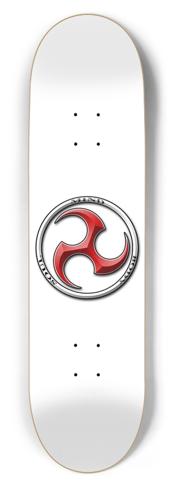 Mind Body Soul/ Blade / White / 8.5 Popsicle Deck 8-1/2 Skateboard Deck