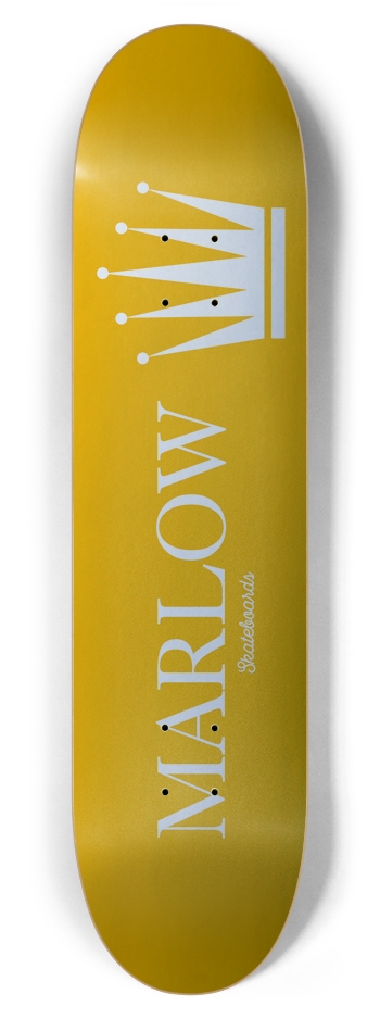 Crown Logo Deck Gold/Silver 7-7/8 Skateboard Deck