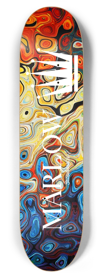 Abstract Deck 7-7/8 Skateboard Deck