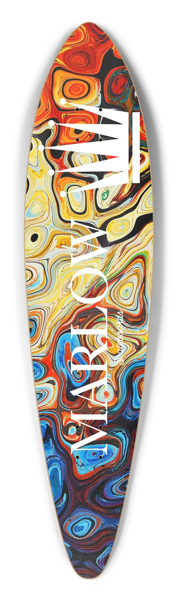 Abstract Longboard Pintail Longboard