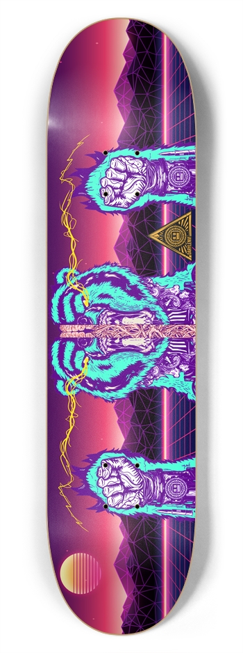 Nuclear Grizzly by darylenvi 7-3/4 Skateboard Deck