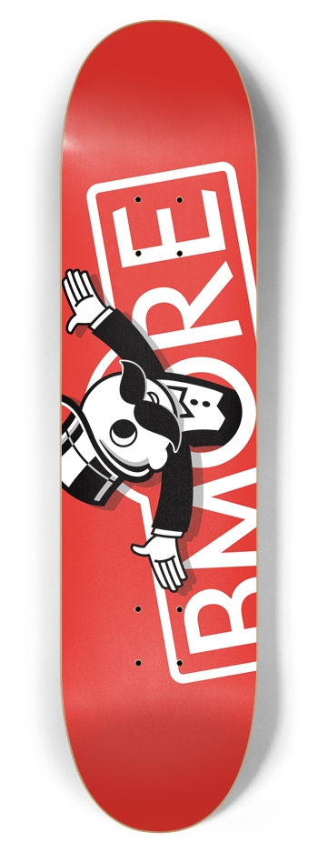 Boh-nopoly 7-7/8 7-7/8 Skateboard Deck