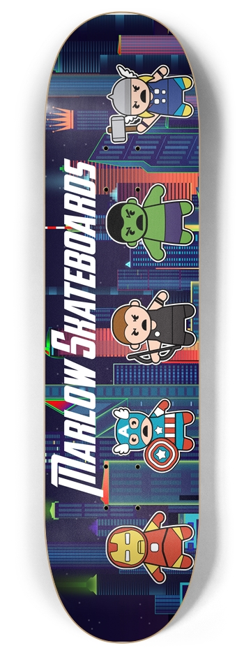 Hero Team Deck 8 Inch Skateboard Deck