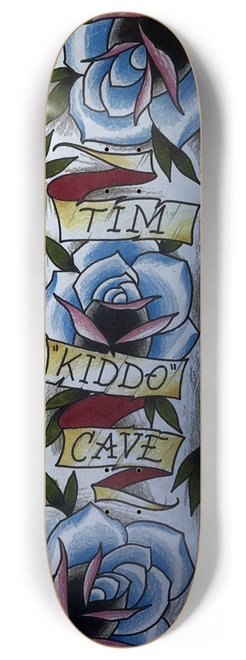 Kiddo Silver by Michael O'Farrell 8 Inch Skateboard Deck