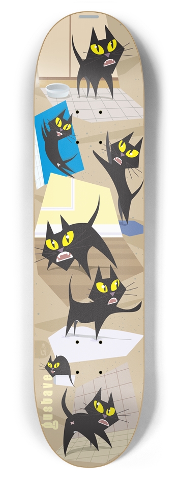 deck_gustave_cartoon 7-7/8 Skateboard Deck