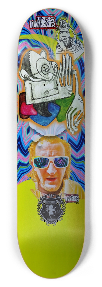 Shawn John Silver - Skullet Mind - 8.5" 8-1/2 Skateboard Deck