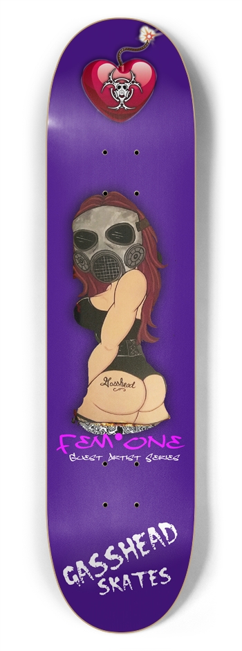 Fem-One* (guest artist series) 7-3/4 Skateboard Deck