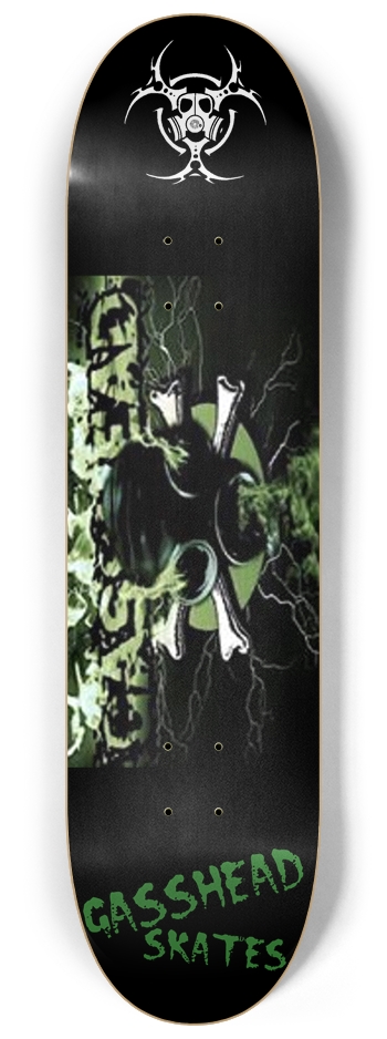 GREEN BURN 8-1/4 Skateboard Deck